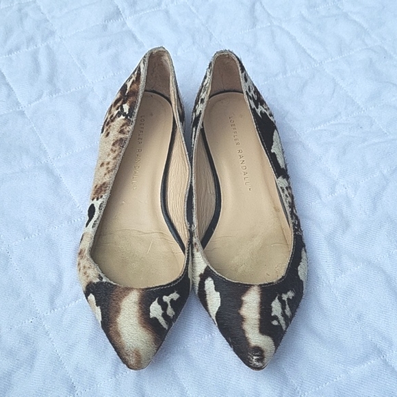 Ladies Loeffler Randall calf skin flats, pointed toes, sz 6.5 - Picture 10 of 10